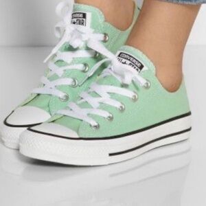 Converse Mint Green Canvas Sneakers